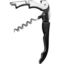 Abridor de Garrafas Clink em Metal Preto/Prata