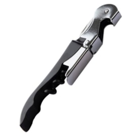 Abridor de Garrafas Clink em Metal Preto/Prata