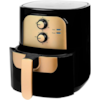 Air Fryer Fritadeira Elétrica 5,5l 1400w Preto/Dourado GAABOR