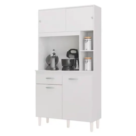 Armário De Cozinha 4 Portas 1 Gaveta Duda Poquema