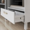 Balcão Cozinha para Cooktop 80cm com 1 Gaveta Branco Nicioli