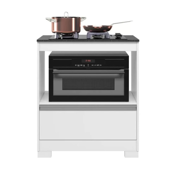 Balcão para Cooktop 4 Bocas 1 Porta Granito NT3110