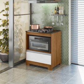 Balcão Para Cooktop NT3110 Freijó Trend/Branco Notável