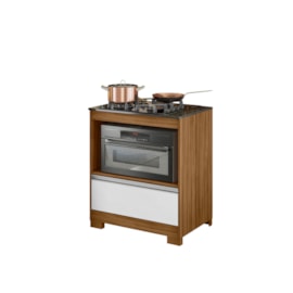 Balcão Para Cooktop NT3110 Freijó Trend/Branco Notável