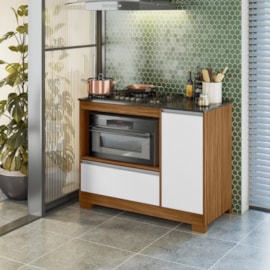 Balcão Para Fogão Cooktop 1 Porta 1 Gaveta NT3050 Notável