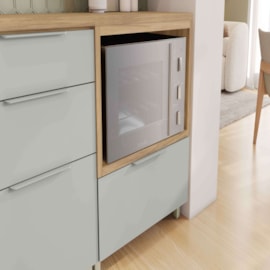 Balcão para Forno Micro-ondas Marquessa Nature/Verde Nesher