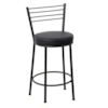 Banqueta 60cm Roma Metalnew Preta