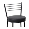Banqueta 60cm Roma Metalnew Preta