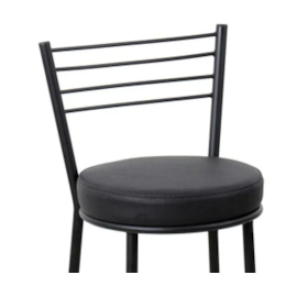 Banqueta 60cm Roma Metalnew Preta