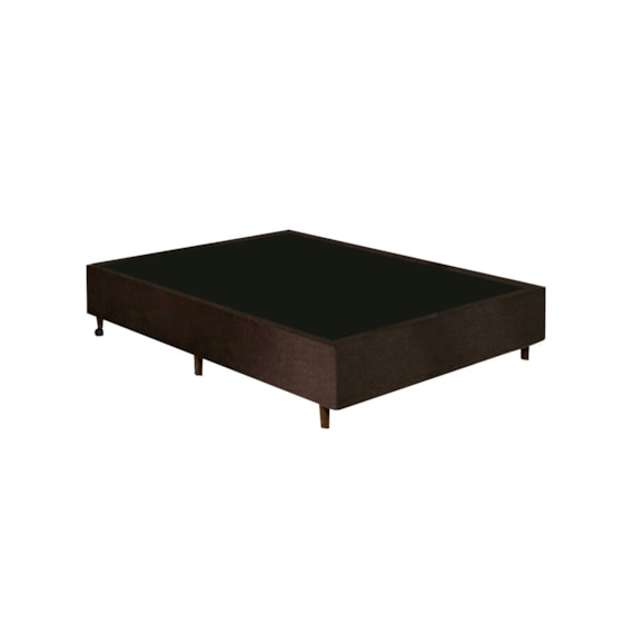 Base Cama Box 138x27 Convencional Suede Gazin