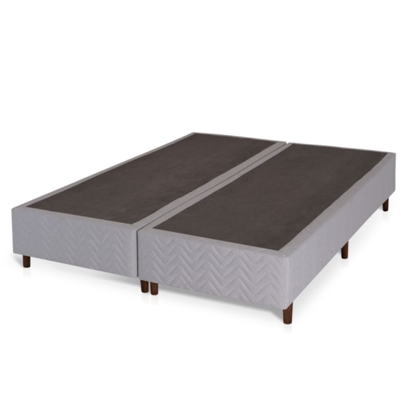 Base Cama Box Casal 158x26cm Sommier Bordado Hellen