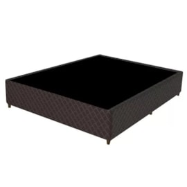 Base Cama Box Casal Sommie 138 x 27 Marrom Claro
