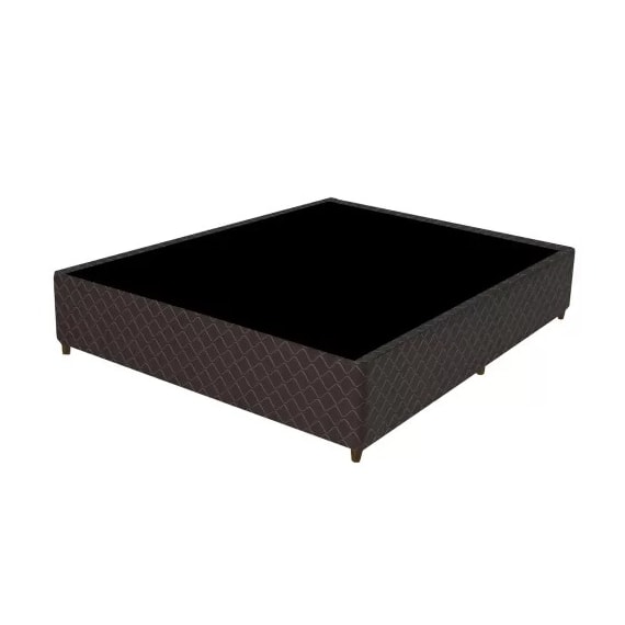 Base Cama Box Casal Sommie 138 x 27 Marrom Claro
