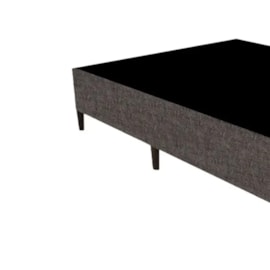 Base Cama Box Casal Sommie 138 x 27 Marrom Claro