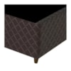 Base Cama Box Casal Sommie 138 x 27 Marrom Claro