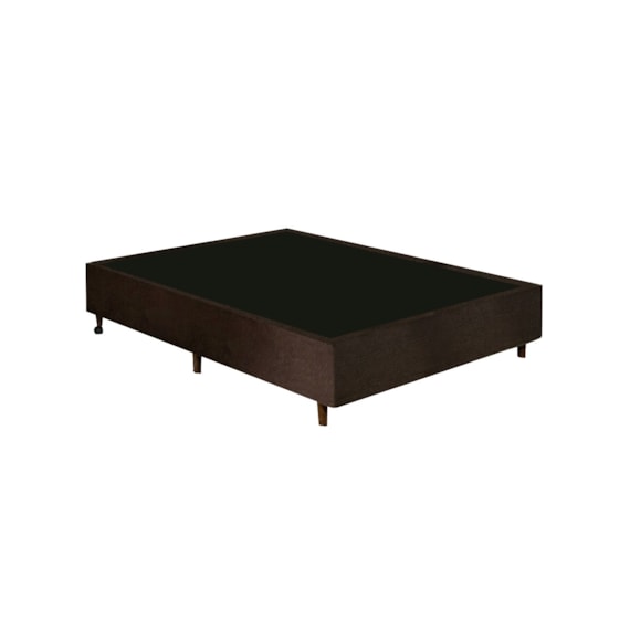 Base Cama Box Gazin 138 x 27 Suede Liso Marrom
