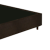 Base Cama Box Gazin 138 x 27 Suede Liso Marrom