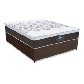 Base Cama Box Gazin 138 x 27 Suede Liso Marrom