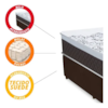 Base Cama Box Gazin 138 x 27 Suede Liso Marrom
