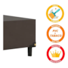 Base Cama Box Gazin 138 x 27 Suede Liso Marrom