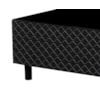 Base Cama Box Gazin 79x27 Poliéster Bordado Preto
