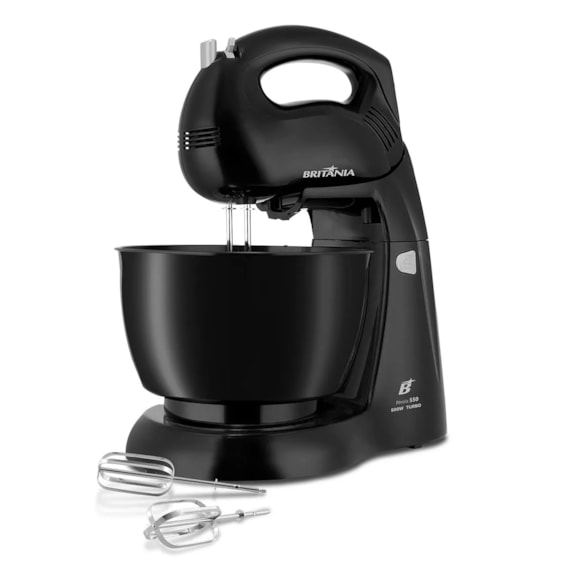Batedeira Britânia Pérola Turbo Double 220V Preta 