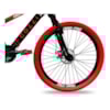 Bicicleta Aro 26 Grau 250/81 Preto fosco/Vermelho Colli