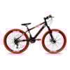 Bicicleta Aro 26 Grau 250/81 Preto fosco/Vermelho Colli