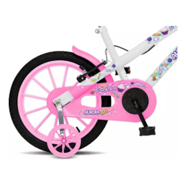 Bicicleta Colli Aro 16 Aurora Branco/Rosa