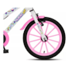 Bicicleta Colli Aro 16 Aurora Branco/Rosa