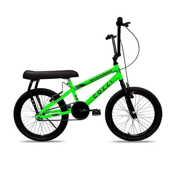 Bicicleta Colli Aro 20 Montadinha Verde Neon