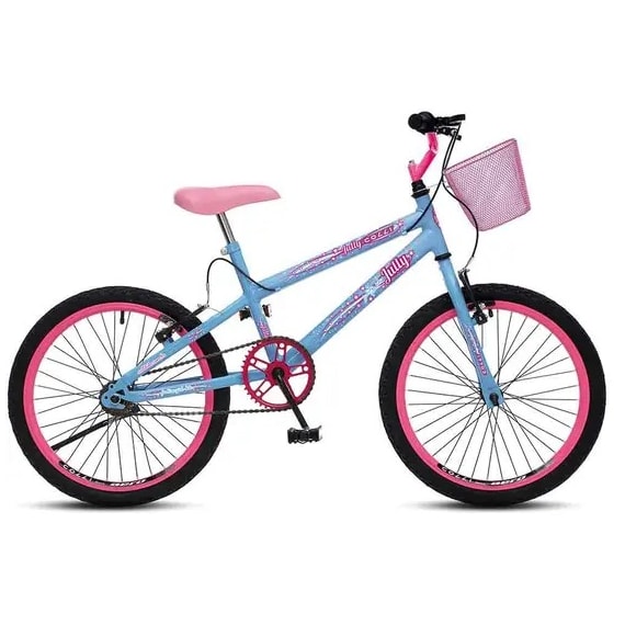 Bicicleta Infantil Aro 20 Com Cestinha July