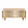 Buffet Krypton 4 Portas Com Led Off White/Nature