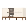 Buffet Rael Off White/Nature Henn Móveis