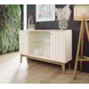 Buffet Rael Off White/Nature Henn Móveis