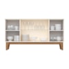 Buffet Rael Off White/Nature Henn Móveis