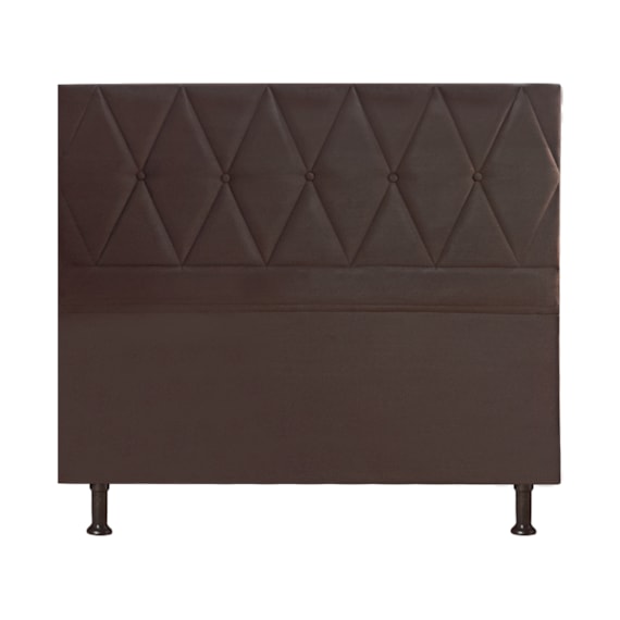 Cabeceira Queen Heloisa 1.60 Veludo Chocolate JS Móveis
