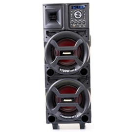 Caixa De Som Black Duplo 8 1100W Bluetooth ACA 1101 Amvox 