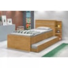 Cama Auxiliar Solteiro Eleganza Nature J&A Móveis