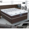 Cama Box Colchão Casal 138x26 Convencional Marrom New York