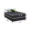 Cama Box Colchão Casal 138x32 Pérola Negra Preto