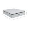 Cama Box Colchão Casal Gazin 138x34 Tower TF Branco Areia