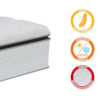 Cama Box Colchão Casal Gazin 138x34 Tower TF Branco Areia