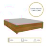 Cama Casal Mônaco Cinamomo