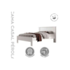 Cama Casal Perola Full Cinamomo/Off White Conquista Móveis