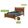 Cama Casal Reali 1,40 Frassino Lopas