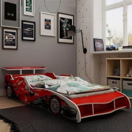 Cama Solteiro Infantil F1 090 Vermelho