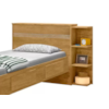 Cama Solteiro Jade Com Baú 2 Gavetas Nature