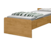 Cama Solteiro Jade Com Baú 2 Gavetas Nature