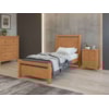 Cama Solteiro Reali Amêndoa Clean Lopas